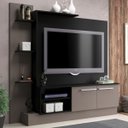 Ver imagem 1 de Estante para Tv até 55 Polegadas Sofia New 2 Portas Preto/nude - Manto Móveis