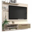 Ver imagem 2 de Painel para Tv até 55 Polegadas Madri 1 Porta Off White/carvalho - Manto Móveis