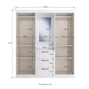 Ver imagem 2 de Guarda-Roupa Solteiro Panamá 4 Portas 3 Gavetas Branco - Doripel