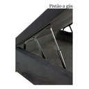 Ver imagem 6 de Baú para Colchao de Viúva 1,28 X 1,88 Blindada Cor Preto Suede