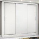Ver imagem 1 de Guarda-roupa Casal Santiago 3 Portas 3 Gavetas Branco -
