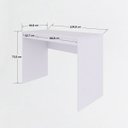 Ver imagem 5 de Mesa Escrivaninha Office 2 Gavetas Branco - Pnr Móveis