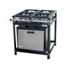 Fogão Industrial 4 Bocas com Forno Tampa Inox Gastromixx - 1
