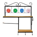 Ver imagem 3 de Prateleira de Cozinha Rustica com Porta Papel Toalha Modelo Flor
