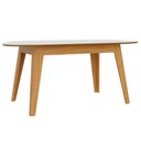 Ver imagem 1 de Mesa de Jantar 6 Lugares Orgânica 180cm Ohana D03 Off White Freijó - Lyam Decor