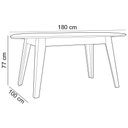 Ver imagem 4 de Mesa de Jantar 6 Lugares Orgânica 180cm Ohana D03 Off White Freijó - Lyam Decor