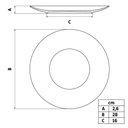 Ver imagem 2 de Prato Raso Tramontina em Porcelana Branca 28 Cm Grande Tramontina