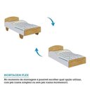 Ver imagem 6 de Quarto Infantil com Cama Mesa Casinha e Banco Olívia 100% MDF Espresso Móveis Branco/Brilho/Amêndoa