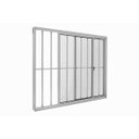 Ver imagem 1 de Janela de Alumínio 2 Folhas com Grade Branca - 1,00x1,20M