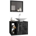 Ver imagem 2 de Armário de Banheiro Baden 1 Portas 3 Prateleiras Preto Fosco/nero – Bechara