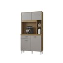 Ver imagem 1 de Armário para Cozinha Kit Duda 90 Cm Damasco Off White