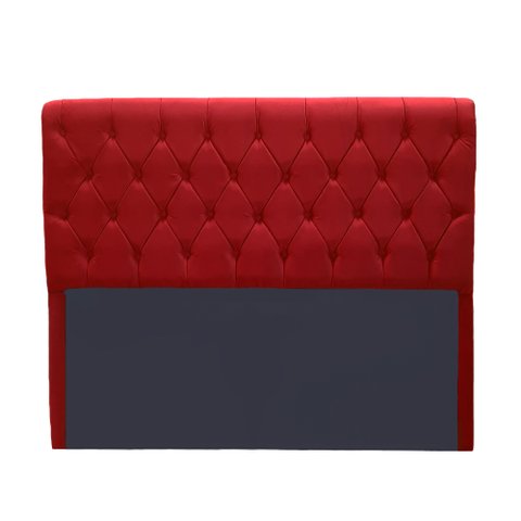 Cabeceira Lady 1,40 Suede Vermelho - Bandiera Decor