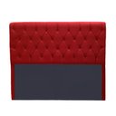 Ver imagem 1 de Cabeceira Lady 1,40 Suede Vermelho - Bandiera Decor