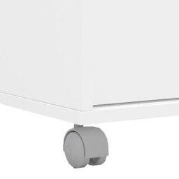 Gaveteiro Arquivo com Rodízios Maia 3 Gavetas com Chave Branco - Politorno - 5