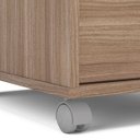 Ver imagem 5 de Gaveteiro Arquivo com Rodízios Maia 3 Gavetas com Chave Castanho - Politorno