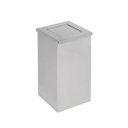 Ver imagem 1 de Lixeira em Aço Inox 50l Basculante Quadrada