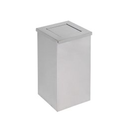 Lixeira em Aço Inox 50l Basculante Quadrada - 1