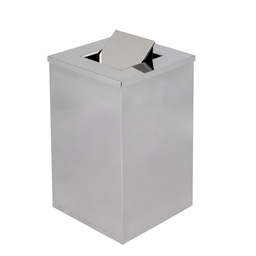 Lixeira em Aço Inox 50l Basculante Quadrada - 2