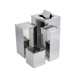 Lixeira em Aço Inox 50l Basculante Quadrada - 6