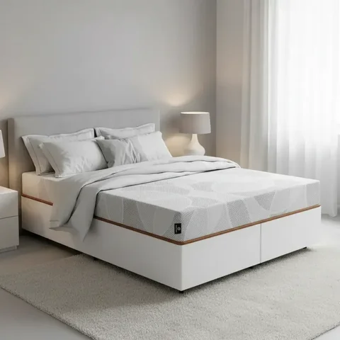 Cama Box com Colchão Ortopédico de Espuma D33 a Vácuo Sonno Full - Lucas Home - Queen