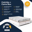 Ver imagem 5 de Cama Box com Colchão Ortopédico de Espuma D33 a Vácuo Sonno Full - Lucas Home - Queen