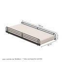 Ver imagem 2 de Cama Auxiliar em Ferro Aço Carbono Tubular Teko Casatema MadeiraOriginals Preto/Fosco/Álamo