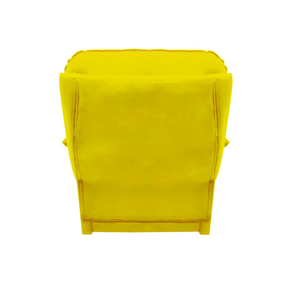 Poltrona Reclinável Elétrica Ultra Confortável Suede Amarelo - 5