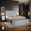 Ver imagem 2 de Calçadeira Recamier Baú para Cama de Casal King Dália 195x50 Cm W01 Suede Cinza - Lyam Lyam Decor