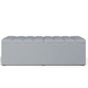 Ver imagem 3 de Calçadeira Recamier Baú para Cama de Casal King Dália 195x50 Cm W01 Suede Cinza - Lyam Lyam Decor