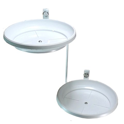 Jardim Vertical - Suporte de Parede Branco para 2 Vasos | Aproveite Seu Espaço! Direito