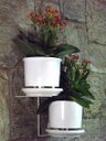 Ver imagem 4 de Jardim Vertical - Suporte de Parede Branco para 2 Vasos | Aproveite Seu Espaço! Direito