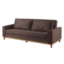 Ver imagem 1 de Sofá Cama 2 Lugares Living M-157 Veludo Martins Marrom