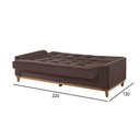 Ver imagem 5 de Sofá Cama 2 Lugares Living M-157 Veludo Martins Marrom