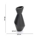 Ver imagem 4 de Vaso Decorativo Preto em Cerâmica 26x12cm - D’Rossi