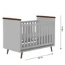 Quarto Infantil com Guarda-Roupa e Berço MANU CINZA Pé Retrô - 5