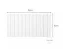 Ver imagem 5 de Cabeceira Cama Queen Lambri Painel MDF Dupla Face 168x60cm:Branco