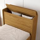 Ver imagem 7 de Bicama Solteiro 2 Gavetas 220x98 Cm com Bau e Cama Auxiliar Mdf Nature Decmade
