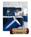 Ver imagem 1 de Adesivo para Envelopamento Armário de Cozinha 50cm X 2m:azul Noturno
