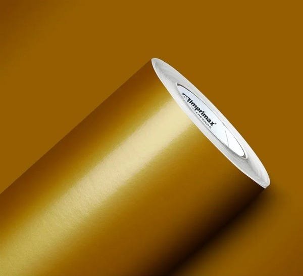 Adesivo Para Envelopamento Armário De Cozinha 50cm X 2m:Dourado