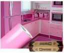 Ver imagem 1 de Adesivo para Envelopamento Armário de Cozinha 50cm X 2m:rosa Claro