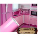 Ver imagem 1 de Adesivo para Envelopamento Armário de Cozinha 50cm X 2m:rosa Claro