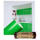 Ver imagem 1 de Adesivo para Envelopamento Armário de Cozinha 50cm X 2m:verde Abacate