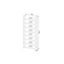 Ver imagem 3 de Armário Sapateira Quarto 8 Prats Az1006 Branco/nogal - Tecno Mobili