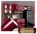 Ver imagem 1 de Adesivo Para Envelopamento Armário De Cozinha 50cm X 2m:Bordo