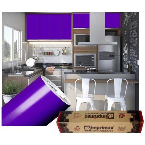 Adesivo para Envelopamento Armário de Cozinha 50cm X 2m:violeta