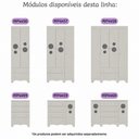 Ver imagem 6 de Cômoda Infantil 125cm 2 Portas com Vidro e 4 Gavetas Suspiro Multimóveis MP4460 - Off White