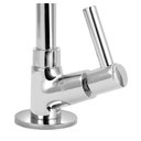 Ver imagem 3 de Torneira Lavatório Banheiro Bica Móvel Luxo 1/4v Metal Preço:prateado/cromado