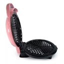Ver imagem 1 de Máquina Waffle 110v Antiaderente 5 Formas Coração 700w:rosa