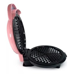 Máquina Waffle 110v Antiaderente 5 Formas Coração 700w:rosa - 1