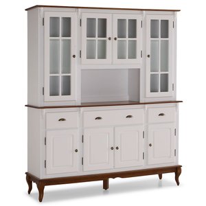 Cristaleira Arca e Oratório Hannover 8 Portas 3 Gavetas com Nicho e Pés Luiz Xv